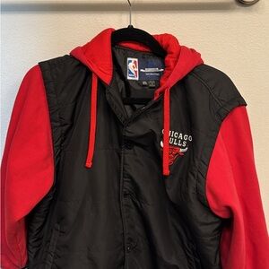 NBA Chicago Bulls Black and Red Jacket